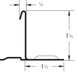 1.75” SL Clip 18GA dimensions