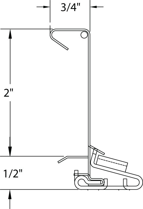 2.0” Mechanical Seam Floating Panel Clip - Open Framing/Purlins