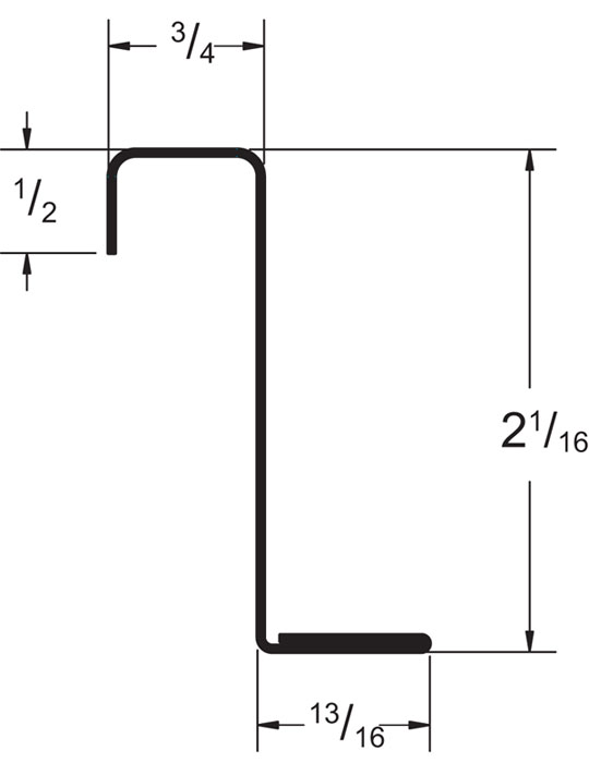 2.0” SL, Single-Lock Clip 18 GA